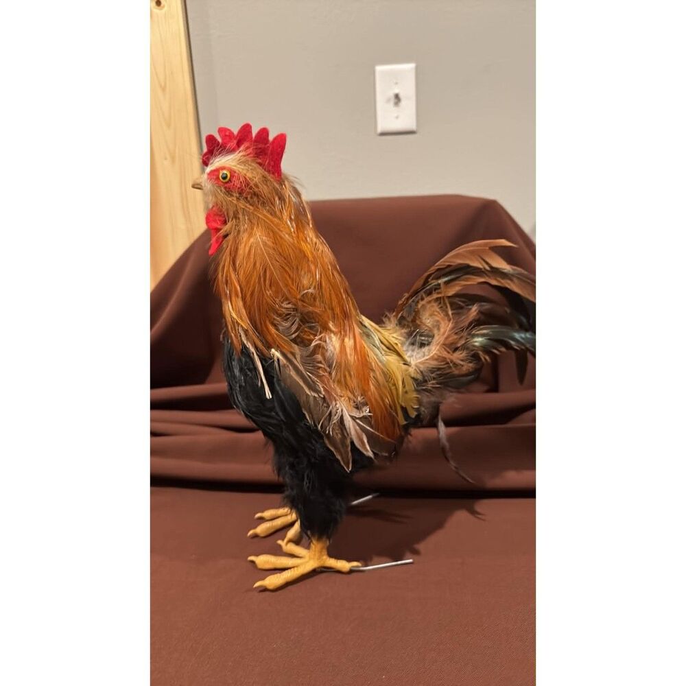 Rustic Rooster Country Decoration Farmhouse  Natural Rooster